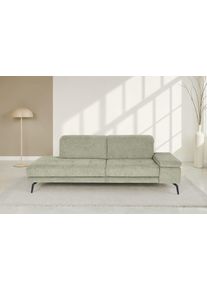 Recamiere DIE PLANBAR "MP-IN20126 L-Form mit Federkern-Polsterung", gr&uuml;n, B:230cm H:82cm T:115cm, 100% Polyester, Sofas, Recamiere, mit Kopfteilverstellung, wahlweise mit Drehsitz-Funktion
