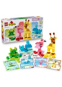 Konstruktionsspielsteine Lego "Wir Bauen Tiere (10472), Lego DUPLO Town", bunt, Spielbausteine, Kinder, Kunststoff, Konstruktionsspielsteine, Made in Europe
