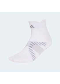 Funktionssocken adidas Performance "RUN LIGHT ANKLE", Damen, Gr. XL, wei&szlig;, grau three, Obermaterial: 100% Polyamid, Socken Funktionssocken
