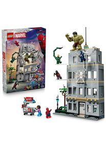 Konstruktionsspielsteine Lego "Gro&szlig;er Showdown: Spider-Man vs. Hulk (76350), Lego Super Heroes", bunt, Spielbausteine, Kinder, Kunststoff, Konstruktionsspielsteine, Made in Europe