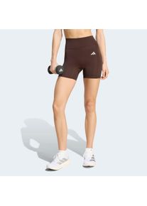 Shorts adidas Performance "OPT ESS SHO L", Damen, Gr. XXL, N-Gr, braun (aurora coffee, normal, gr.), Obermaterial: 85% Polyester, 15% Elasthan, Hosen Shorts