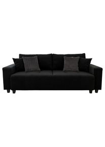 Luca Bessoni , Schwarz , Holz, Metall, Textil, Holzwerkstoff , Birke, Fichte, Kiefer , massiv, teilmassiv, Sperrholz , F&uuml;llung: Silikon, Schaumstoffflocken,Silikon, Schaumstoffflocken , 240x119 cm , Bettkasten erh&auml;ltlich, Stoffauswahl, Schlafen auf Sitzh&ouml;he, Bettfunktion erh&auml;ltlich, R&uuml;cken echt, individuell planbar , Wohnzimmer, Sofas & Couches, Wohnlandschaften, Wohnlandschaften mit Bettfunktion