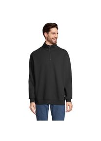 SOLS Uniseks Conrad Sweatshirt met Quarter Zip voor volwassenen (Zwart)
