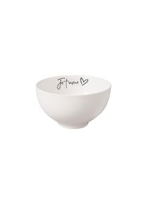 Villeroy & Boch Schale VILLEROY & BOCH "Bol Je t'aime Statement &oslash; 13,8 cm wei&szlig;", wei&szlig;, Sch&uuml;sseln, Schale