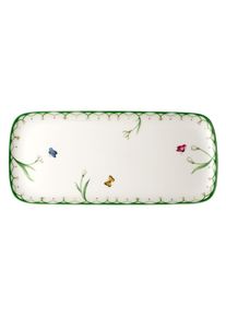 Villeroy & Boch Servierplatte VILLEROY & BOCH "Kuchenplatte Colourful Spring 35 x 16 cm bunt", bunt, Porzellan, Servierplatten, Servierplatte