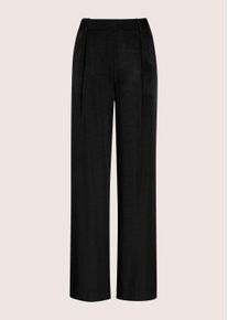 Madeleine Mode Stoffhose MADELEINE "Bundfaltenhose Stoffhose mit Formbund", Damen, Gr. 20, N + K Gr, schwarz, Obermaterial: 51% Lyocell CLY. 49% Viskose CV., Modern, weit, Hosen Stoffhose, Verdeckter Rei&szlig;verschluss