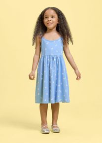 bonprix Rochie de jerse din bumbac organic 100% (set/2 buc.), albastru, 92