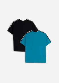 bonprix Tricou din bumbac organic 100% (set/2 buc.), negru, 146