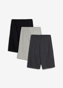 bonprix Bermude casual cu bumbac organic (set 3/ buc), gri, 158