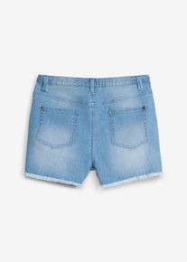 bonprix Pantaloni scurți de blugi Mid Waist, albastru, 164