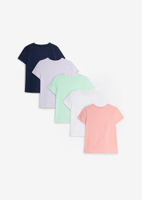 bonprix Tricou (set/3 buc.) din bumbac organic, albastru, 140