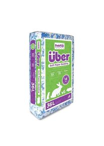 &Uuml;ber - Soft Paper Bedding 36l Blue/White - (45050)