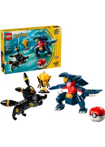 Konstruktionsspielsteine Lego "SMART Play: Nachtaras und Knakracks Duell um die Meisterschaft (72165)", bunt, Spielbausteine, Kinder, Kunststoff, Konstruktionsspielsteine, Lego Pok&eacute;mon; Mit SMART Brick kombatibel (nicht enthalten)