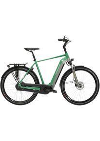 E-Bike KROSS "E-Citybike Sentio 6.0 28" gr&uuml;n - Shimano Mittelmotor" Gr. 56, gr&uuml;n (gr&uuml;n, grau), Elektrofahrr&auml;der, Damen, 56cm, 28 Zoll (71,12cm), E-Bike, SHIMANO 36 V/250 W E6100, Mittelmotor