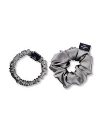 Diadem AILORIA "Set Scrunchies S und M aus Seide DOUX", Damen, grau, Modet&uuml;cher Diadem