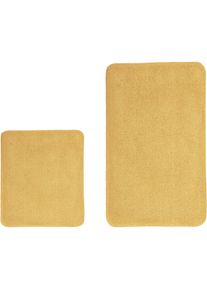 Badematte Kleine Wolke "RELAX, Badvorleger, Badezimmer Teppich", gelb (mimose), H:30mm, Polyacryl, Badematten, Badematte, Badteppich, meliert, rechteckig, rund & als Set erh&auml;ltlich