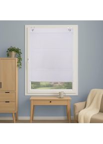 Magnetrollo Home Wohnideen "ABELIA", wei&szlig;, B:80cm H:130cm, Obermaterial: 100% Polyester, Raffrollos, Magnetrollo, Uni