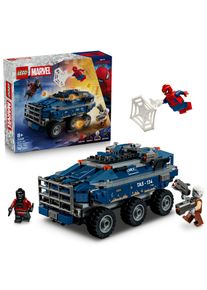 Konstruktionsspielsteine Lego "Spider-Man Jagt den Gef&auml;ngnistransporter (76349), Lego Super Heroes", blau (bunt), Spielbausteine, Kinder, Kunststoff, Konstruktionsspielsteine, Made in Europe