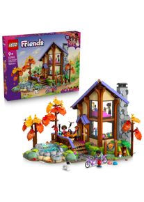 Konstruktionsspielsteine Lego "Gem&uuml;tliche H&uuml;tte im Herbstwald (42705), Lego Friends", bunt, Spielbausteine, Kinder, Kunststoff, Konstruktionsspielsteine, Made in Europe