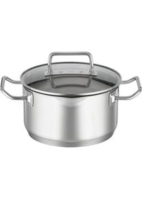 R&ouml;sle Kochtopf R&Ouml;SLE "EXPERTISO", silber (silberfarben), B:17,5cm H:10,5cm L:25cm &Oslash;:16cm, T&ouml;pfe, Kochtopf, Innenskalierung und Sch&uuml;ttrand, sp&uuml;lmaschinen- und induktionsgeeignet