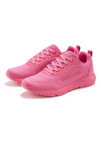 Sneaker ELBSAND "Freizeitschuh, Halbschuh, Schn&uuml;rhalbschuh, Turnschuh, Schn&uuml;rschuh", Damen, Gr. 43, pink, Obermaterial: 75% Textilmaterial, 25% Lederimitat. Decksohle: 100% Textilmaterial. Futter: 100% Textilmaterial. Laufsohle: 100% Synthetik, unifarben, Schuhe Sneaker, im sportiven Look mit leichter Sohle