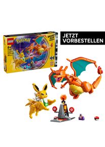 Konstruktionsspielsteine Lego "SMART Play: Ultimativer Showdown zwischen Glurak und Blitza (72167)", bunt, Spielbausteine, Kinder, Kunststoff, Konstruktionsspielsteine, Lego Pok&eacute;mon; inklusive SMART Brick; mit Licht- und Soundeffekten