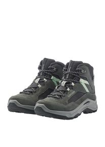 Wanderschuh Lowa "VENTIERRA GTX QC Ws", Damen, Gr. 41, grau (grau, rauchgr&uuml;n), Leder, Textil, Schuhe Wanderschuh, wasserdicht dank Gore-Tex Membrane,Lederfutter-angenehmes Fu&szlig;klima