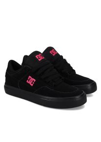 Sneaker DC Shoes "Onyx", Damen, Gr. 10(42), schwarz, schwarz, pink, Obermaterial:89, 4% Leder, 1, 8% Synthetik, 8, 8% Polyester., Schuhe Sneaker