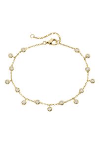 Armband Smart Jewel "Armband mit Zirkonia, Silber 925" Gr. 19, gold, Armb&auml;nder, Damen, Silber 925 (Sterlingsilber), Armband