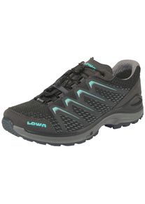 Wanderschuh Lowa "MEADOW GTX LO SL Ws", Damen, Gr. 39, graphit, arktis, Synthetik, Textil, Schuhe Wanderschuh, wasserdicht Gore-Tex Membrane,Schnellschn&uuml;rung