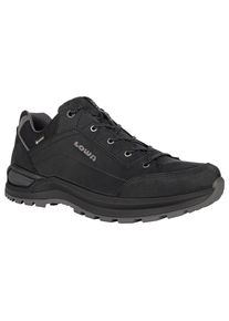 Wanderschuh Lowa "RENEGADE EVO GTX LO", Herren, Gr. 44, schwarz (schwarz, graphit), Leder, Textil, Schuhe Wanderschuh, wasserdicht dank Gore-Tex Membrane