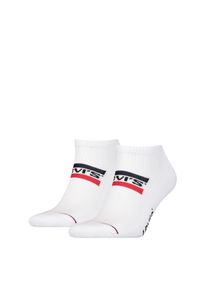 Levi's Sneakersocken LEVI'S "LEVIS LOW CUT SPRTWR LOGO", Damen, Gr. 43-46, wei&szlig;, wei&szlig;, Baumwollmischung, elastisch, Socken Sneakersocken