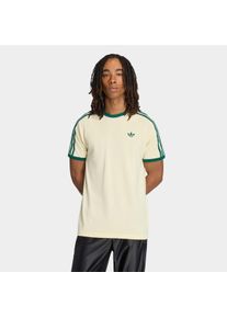 T-Shirt adidas originals "3S TEE", Herren, Gr. XL, warm vanilla, collegiate gr&uuml;n, Obermaterial: 100% Baumwolle, Rundhals, Shirts T-Shirt