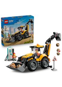 Konstruktionsspielsteine Lego "Gelber Baggerlader (60480), Lego City", bunt, Spielbausteine, Kinder, Kunststoff, Konstruktionsspielsteine, Made in Europe