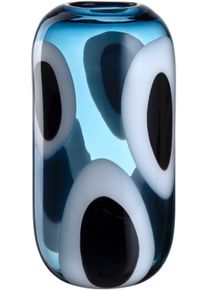 Dekovase Leonardo "Vase OCCHI BLU", blau, B:17cm H:32,5cm T:12,5cm, Glas, Vasen, Dekovase