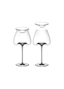 Rotweinglas ZIEHER "Weingl&auml;ser + Deckel Vision Balanced 850 ml 2er Set transparent", bunt (transparent), 2 tlg., Glas, Trinkgef&auml;&szlig;e, Rotweinglas