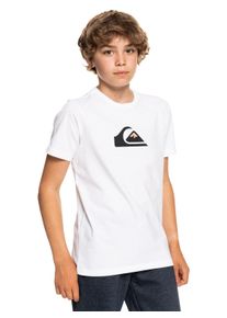 T-Shirt Quiksilver "Comp Logo", Jungen, Gr. 14, wei&szlig;, [Hauptstoff] 100% Baumwolle, Shirts T-Shirt