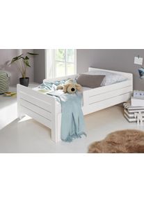 Funktionsbett OTTO HOME "LOTTE " Kinderbett mit Rausfallschutz, Schublade optional", wei&szlig;, Gewicht bis: 75 kg, Daybetten, Funktionsbett, Mitwachsend, FSC zertifiziertes Massivholz