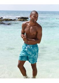 Badeshorts Chiemsee "Esra", Herren, Gr. XXL (58/60), N-Gr, gr&uuml;n (t&uuml;rkis, bedruckt), Polyester, bedruckt, Badehosen Badeshorts, mit Dschungelprint