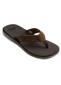 Sandale Quiksilver "Carver Suede Recycled", Herren, Gr. 8(41), braun (braun 2), Obermaterial: Leder / Au&szlig;ensohle: Gummi, Schuhe Sandale