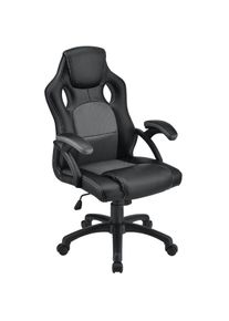 Juskys Ergonomikus irodai sz&eacute;k &aacute;ll&iacute;that&oacute; h&aacute;tt&aacute;ml&aacute;val fekete