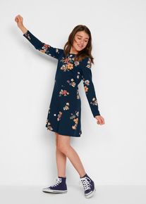 bonprix Rochie din jerse din bumbac organic 100%, albastru, 164/170