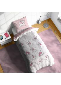Kinderbettw&auml;sche Disney "Disney Aristocats", rosa, B/L: 135cm x 200cm, 1 Stk., 1 Stk., Linon, B/L: 80cm x 80cm, 2, Linon, Obermaterial: 100% Baumwolle, Bettw&auml;sche, Kinderbettw&auml;sche, 100% Baumwolle