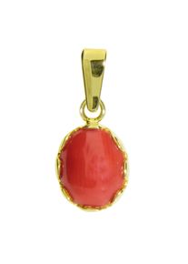 Kettenanh&auml;nger OSTSEE-SCHMUCK "- K&auml;the - Gold 333/000 - Koralle" Gr. 20, gold (gold 333, goldfarben, gelb), Schmuckanh&auml;nger, Damen, Gelbgold 333, Kettenanh&auml;nger