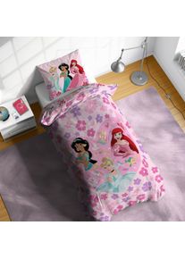 Kinderbettw&auml;sche Disney "Disney Princess Wonderful", pink, B/L: 135cm x 200cm, 1 Stk., 1 Stk., Linon, B/L: 80cm x 80cm, 2, Linon, Obermaterial: 100% Baumwolle, Bettw&auml;sche, Kinderbettw&auml;sche, 100% Baumwolle