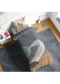 Kinderbettw&auml;sche Star Wars "Star Wars Adult Scenic", grau, B/L: 135cm x 200cm, 1 Stk., 1 Stk., Linon, B/L: 80cm x 80cm, 2, Linon, Obermaterial: 100% Baumwolle, Bettw&auml;sche, Kinderbettw&auml;sche, 100% Baumwolle