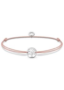Armband Thomas Sabo "Baum der Liebe" Gr. 20, silber (silberfarben), Armb&auml;nder, Damen, 20, Nylon Silber 925 (recycelt), Nylon, Silber 925 (recycelt), Armband