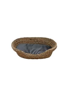 M&Ouml;BELIX M&ouml;belix , Grau, Naturfarben , Naturmaterialien , Uni , F&uuml;llung: Vlies , oval , 40x14x53 cm , pflegeleicht, Bezug abnehmbar und waschbar, dekorativ , Tierbedarf, Hundebetten, Hundesofas