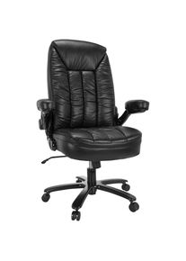 Mid.you , Schwarz , Metall , 85x122x82 cm , Wippmechanik mit H&auml;rtegradeinstellung, ergonomische R&uuml;ckenlehne , B&uuml;rom&ouml;bel, B&uuml;rost&uuml;hle, Chefsessel