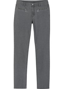 Damen Jeans mit Rei&szlig;verschluss-Taschen grey-denim Gr&ouml;&szlig;e 21